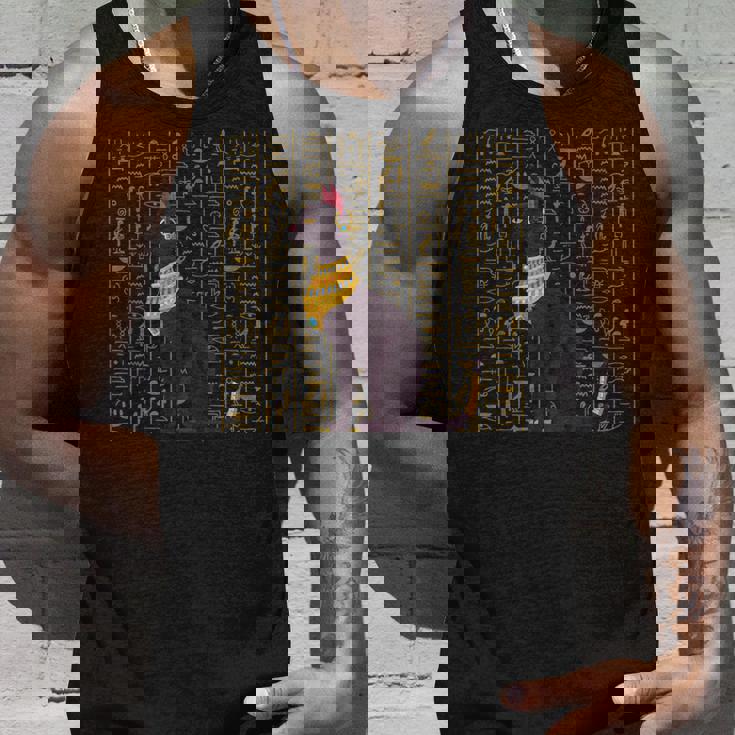 バステト エジプト 猫のヒエログリフ タンクトップ 彼への贈り物