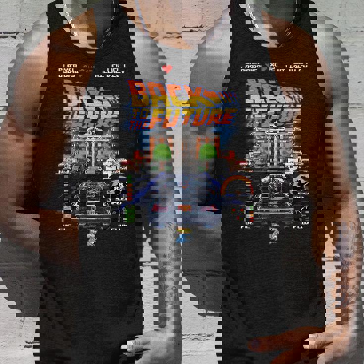 バック・トゥ・ザ・フューチャー 40周年記念ビデオゲームスタイル タンクトップ 彼への贈り物