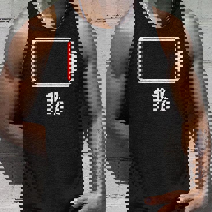 バッテリー 1 残り1 バッテリー切れtシャツ バッテリー残量が少ない タンクトップ 彼への贈り物