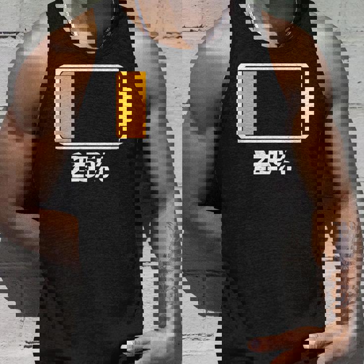 バッテリー25 残り25 バッテリーtシャツバッテリー低 タンクトップ 彼への贈り物