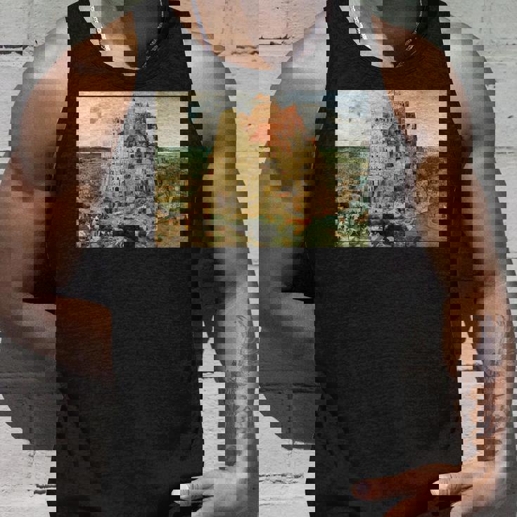 バベルの塔／ピーテル・ブリューゲル【世界の名画】（高精細画質） 美術館アート タンクトップ 彼への贈り物