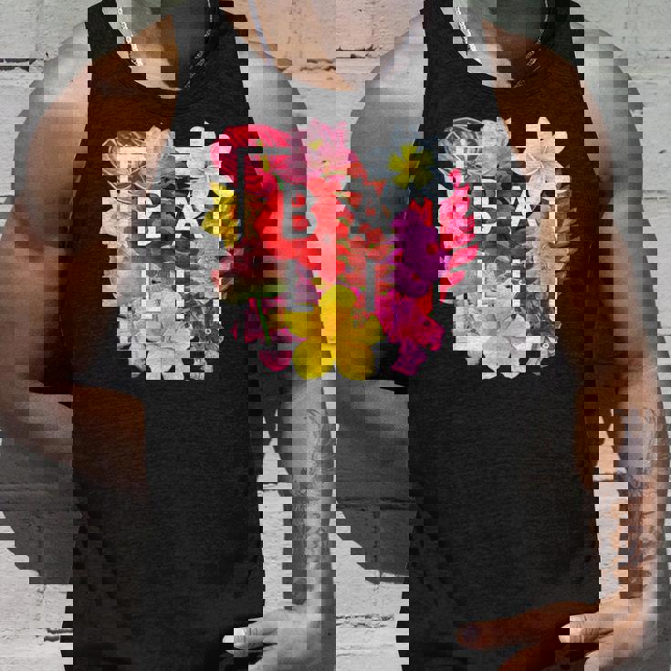 バリの花 ワードアート バリ島インドネシア土産 タンクトップ 彼への贈り物