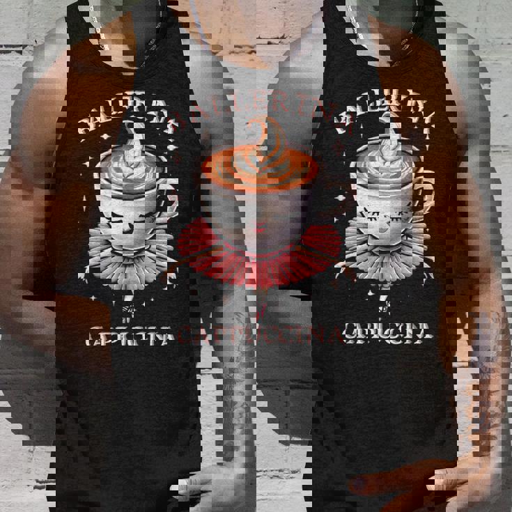 バレリーナ カプチーノ おもしろスローガン イタリアンブレイン レッド タンクトップ 彼への贈り物