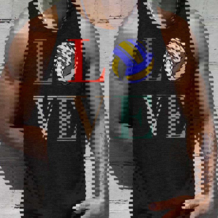 バレーボール 面白い バレー部 おもしろ 文字入り 服 おもしろグッズ 文字 ネタ メンズ Love 部活 タンクトップ 彼への贈り物