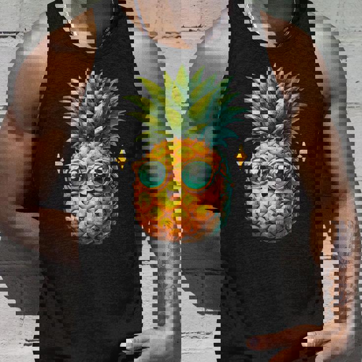 パイナップル柄 フルーツタリアン トロピカルパイナップル フルーツファン タンクトップ 彼への贈り物