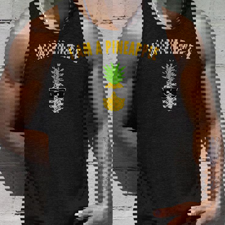 パインアップル おもしろ フルーツ ファンキー パイナップル アロハ ビーチ ハワイアン サングラス タンクトップ 彼への贈り物