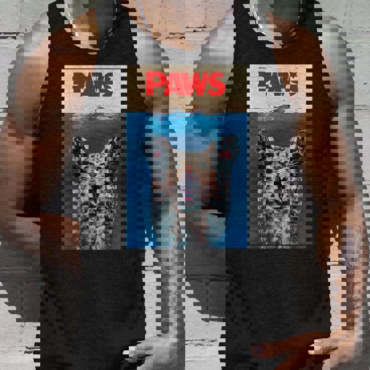 パウス おもしろ猫 パロディ 猫 恋人 ギフト 子猫 サメ ネズミ 鳴き声 タンクトップ 彼への贈り物