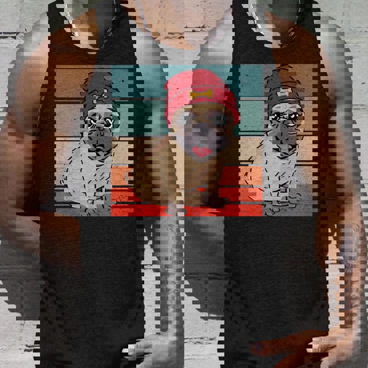 パグ ビーニー 赤骨かわいい遊び心のある幸せなスタイリッシュな動物ペット 長袖tシャツ タンクトップ 彼への贈り物