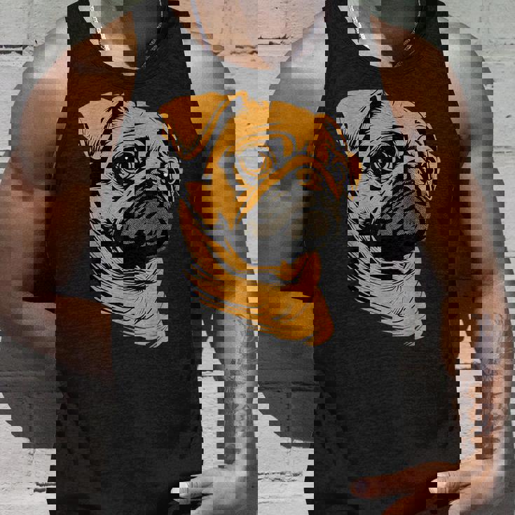 パグ 犬 デザイン ベージュ 犬 ラブ カーリン かわいい パグ タンクトップ 彼への贈り物