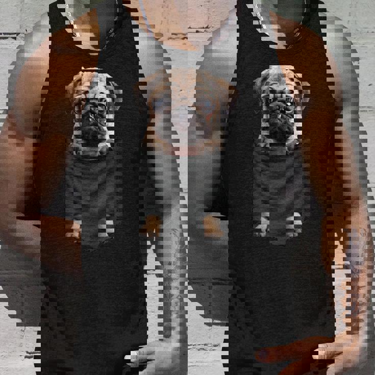 パグ 面白いtシャツ イヌ ポケット わんこ メンズ 犬好き グッズ かわいい おもしろ 面白い 服 ネタ タンクトップ 彼への贈り物