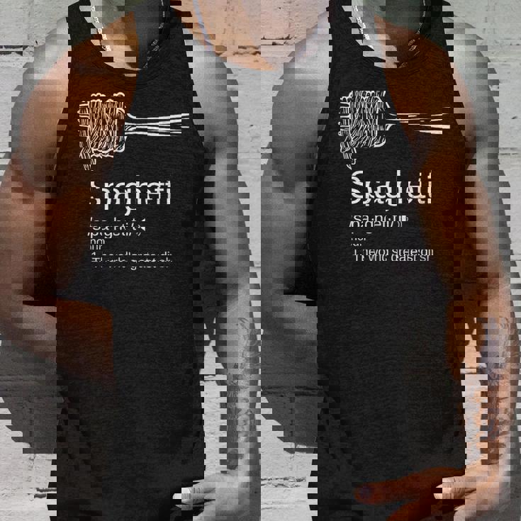 パスタ好きを意味する面白いスパゲッティ。 タンクトップ 彼への贈り物