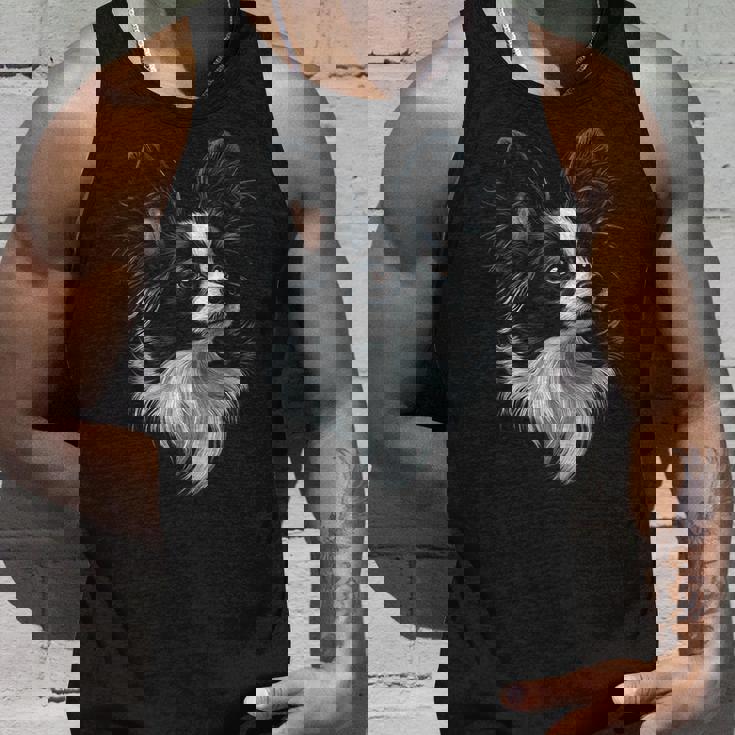 パピヨン 犬 モチーフ ペット アート パピヨン タンクトップ 彼への贈り物