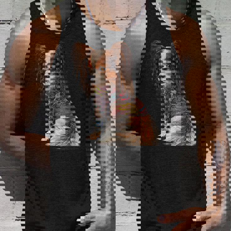 パピヨン犬 日本の伝統的なドラゴンタトゥー イレズミ タンクトップ 彼への贈り物