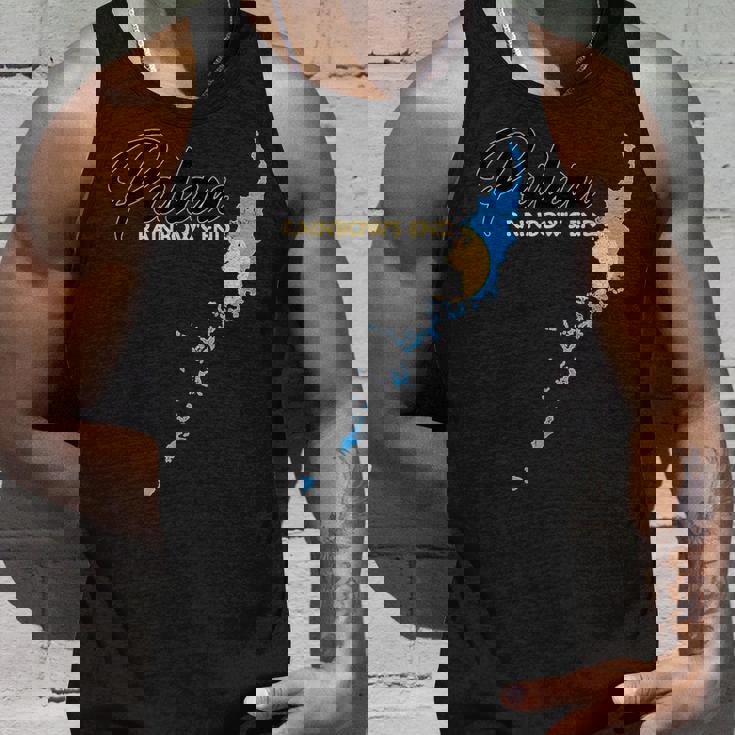 パラオ国旗 パラオ地図 タンクトップ 彼への贈り物