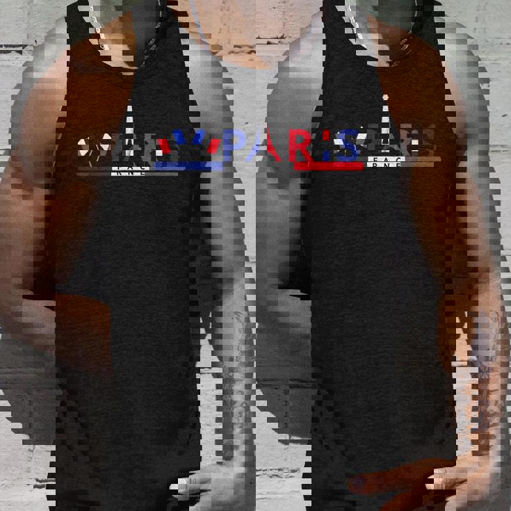 パリ エッフェル塔 お土産 イベント フランス 国旗 I Love Paris タンクトップ 彼への贈り物