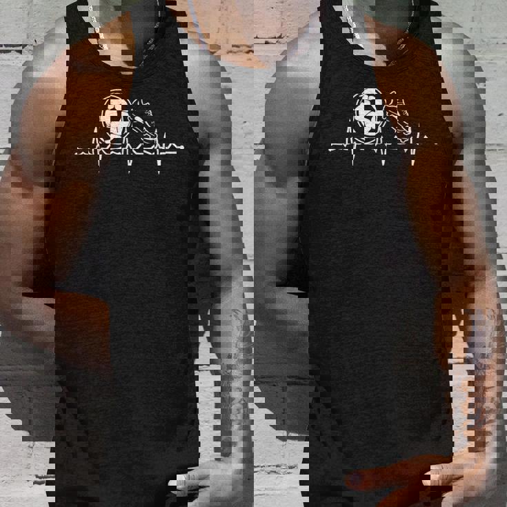 パルスとサッカーボールで赤のハートビート タンクトップ 彼への贈り物