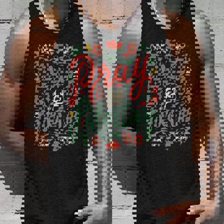 パレスチナのために祈り、戦争を止め、反戦、平和 タンクトップ 彼への贈り物