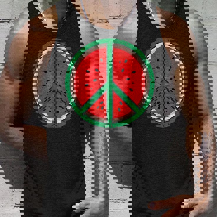 パレスチナシャツ スイカ ピースサイン パレスチナ国旗 タンクトップ 彼への贈り物