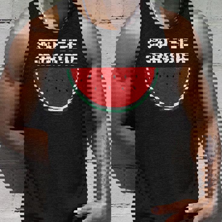 パレスチナスイカ ジェノサイドを止める タンクトップ 彼への贈り物