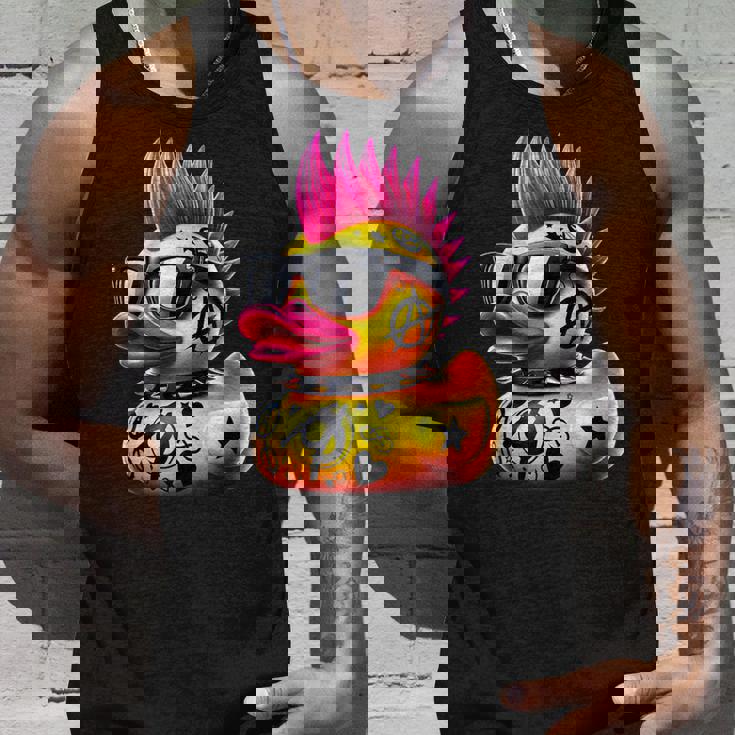 パンク アヒル アヒルの子 パンクロック 面白い 動物好き タンクトップ 彼への贈り物