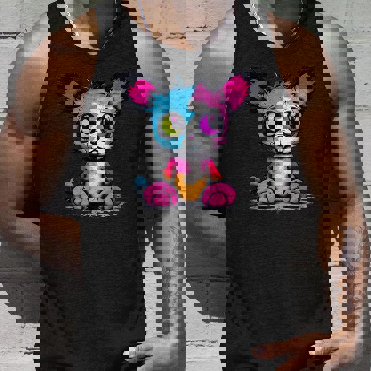 パンク モンスター 都会のぬいぐるみ くま 不気味でかわいい 怖い タンクトップ 彼への贈り物