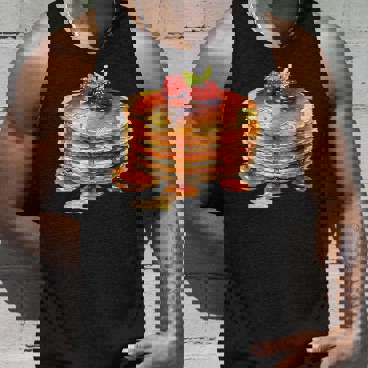 パンケーキシロップ 水彩食品 朝食 ストロベリースイーツ タンクトップ 彼への贈り物