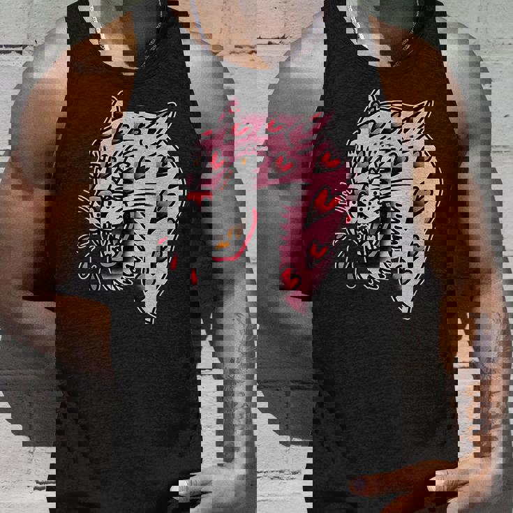 パンサーピンク×ハートラブトラディショナルフラッシュ タンクトップ 彼への贈り物