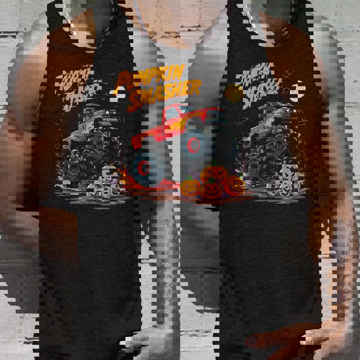 パンプキンスマッシャー モンスタートラック ハロウィン ジャック・オー・ランタン タンクトップ 彼への贈り物