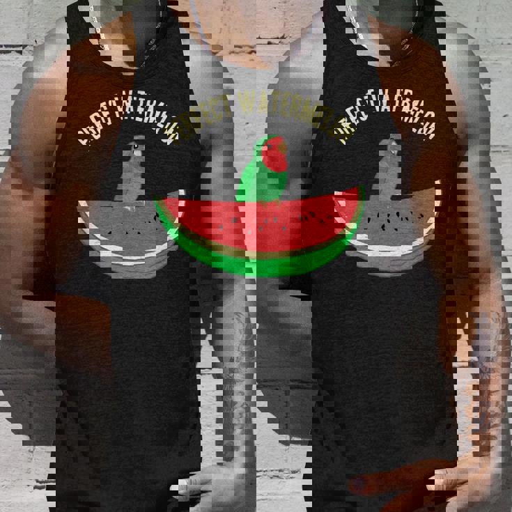 パーフェクトスイカラブバード、バーブミーム、グリーンオウムフルーツ タンクトップ 彼への贈り物