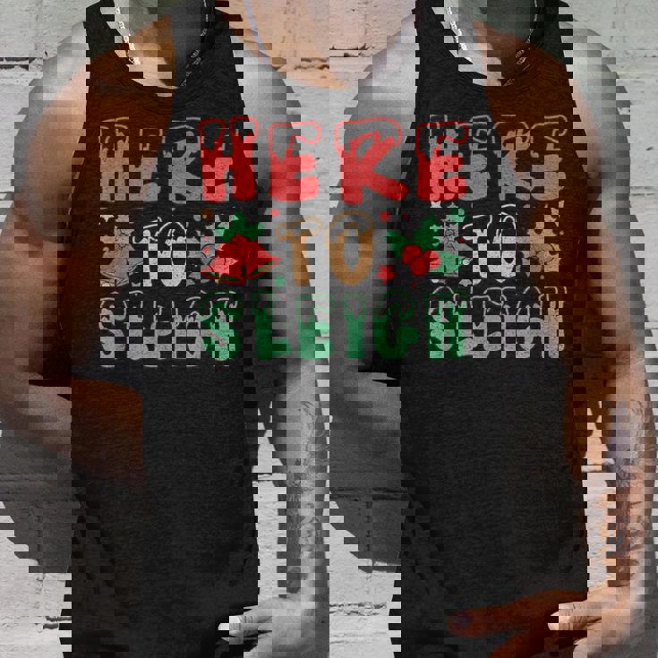 ヒア・トゥ・スレイ・ジョリー・クリスマス・バイブス タンクトップ 彼への贈り物