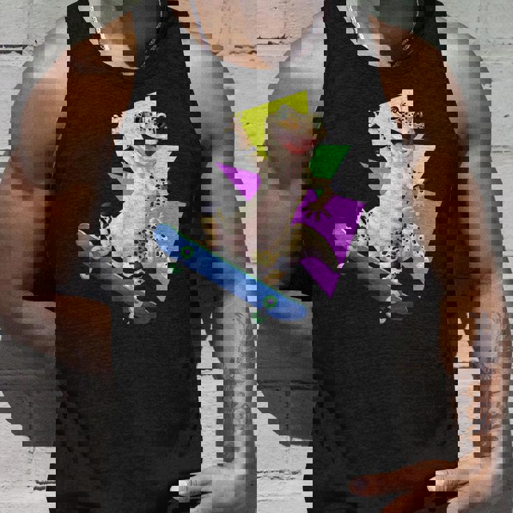 ヒョウモントカゲモドキ スケートボードのトカゲ タンクトップ 彼への贈り物