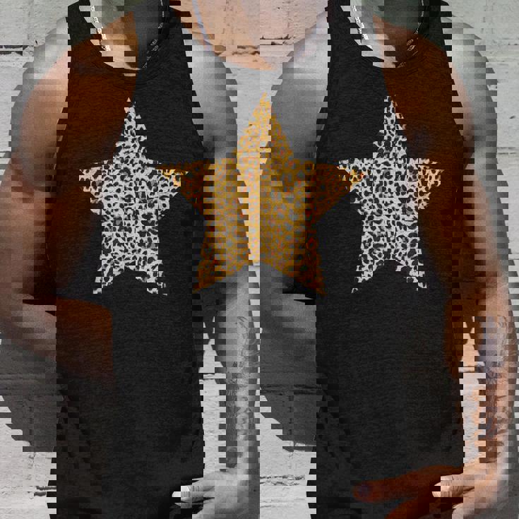 ヒョウ柄 アニマルプリント 星 タンクトップ 彼への贈り物