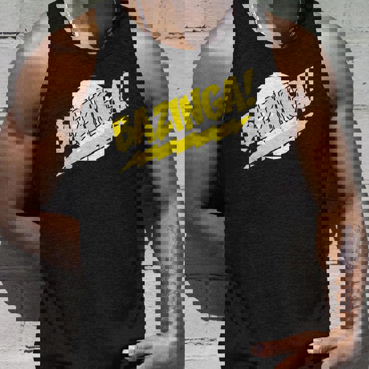 ビッグバン理論ロゴ Bazinga タンクトップ 彼への贈り物