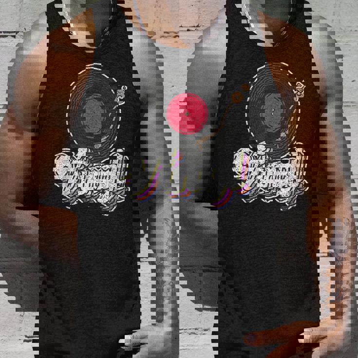 ビニールレコードプレーヤー I ターンテーブルプレーヤー I レトロ音楽 タンクトップ 彼への贈り物