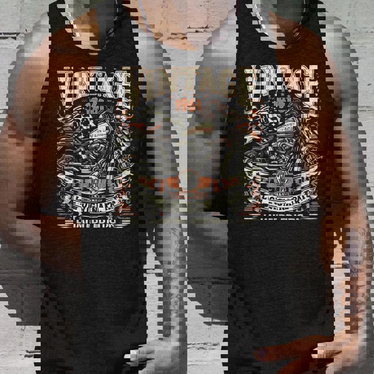 ビンテージ 1961 1961年生まれ 63歳の誕生日 バイクバイカー タンクトップ 彼への贈り物