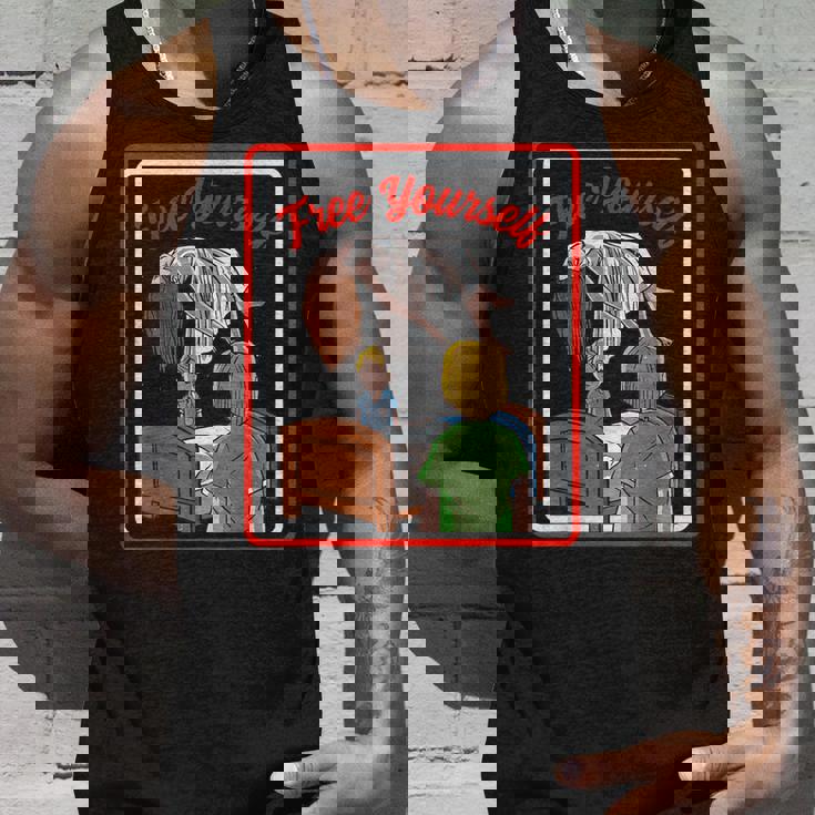 ビンテージ ホラー、取り憑かれた悪魔から解放される タンクトップ 彼への贈り物