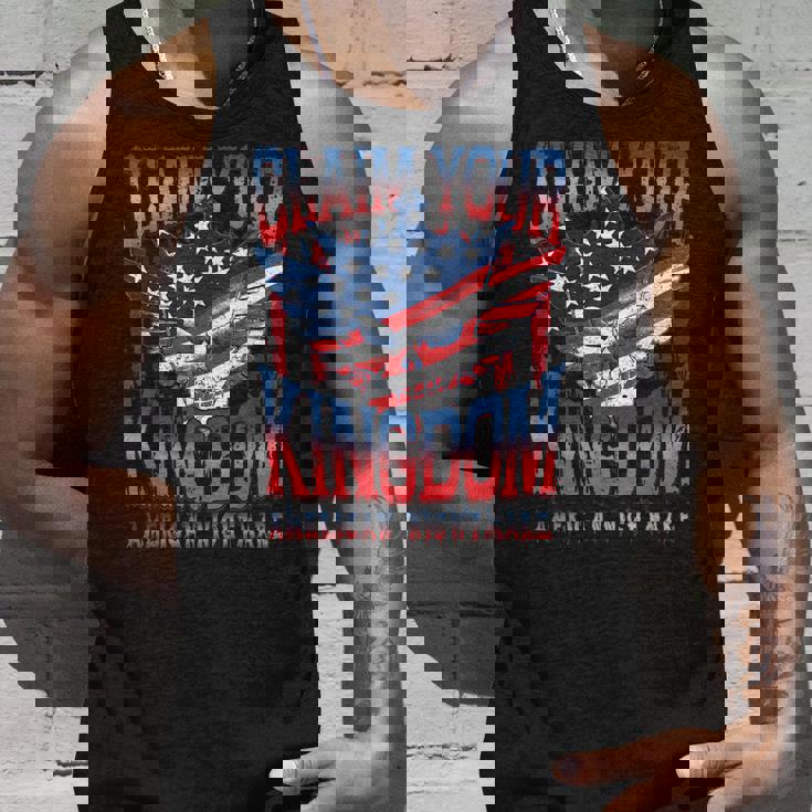 ビンテージアメリカ国旗ドリームクレームユアキングダムの悪夢 タンクトップ 彼への贈り物