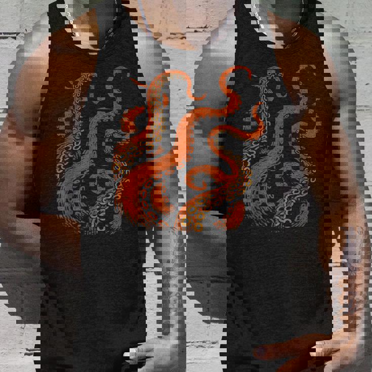 ビンテージ海モンスターtシャツ ディープオーシャンアートグラフィックtシャツ タンクトップ 彼への贈り物