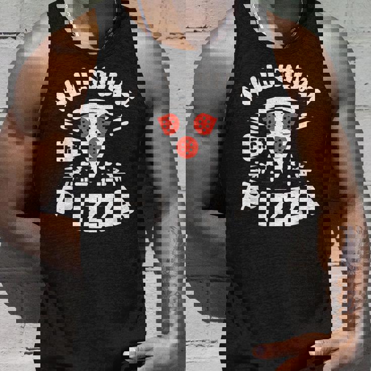 ピザのためにしゃがむ Willquat For Pizza タンクトップ 彼への贈り物