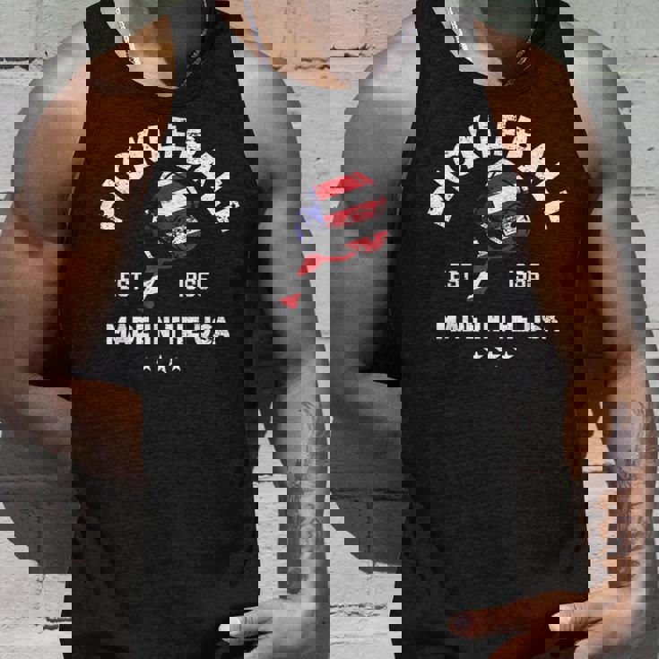 ピックルボール 愛国的 アメリカ国旗 Est 1965 タンクトップ 彼への贈り物