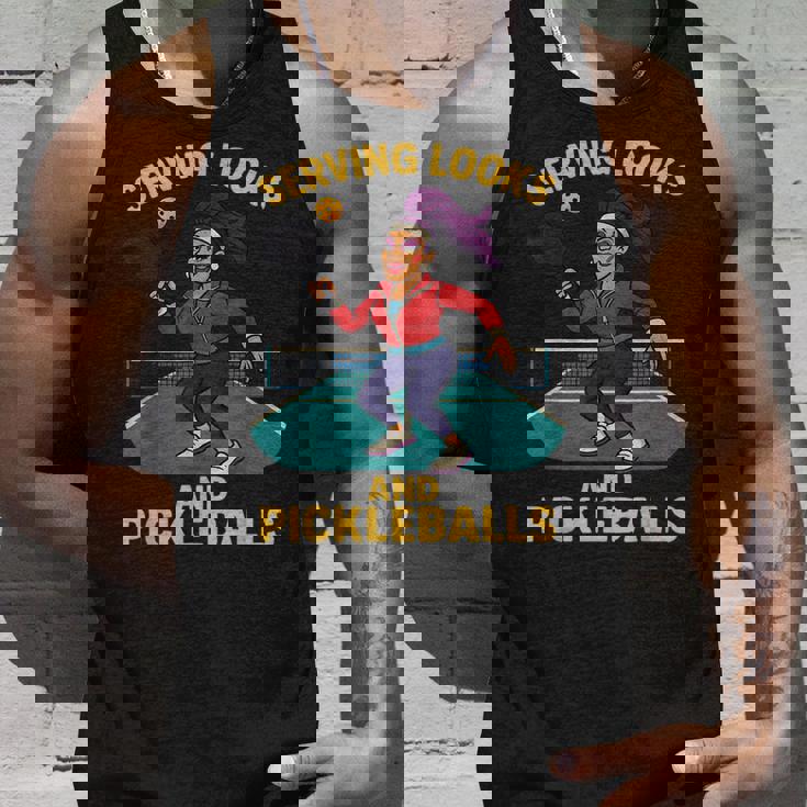 ピックルボールドラッグコート歌姫デザイン。 タンクトップ 彼への贈り物