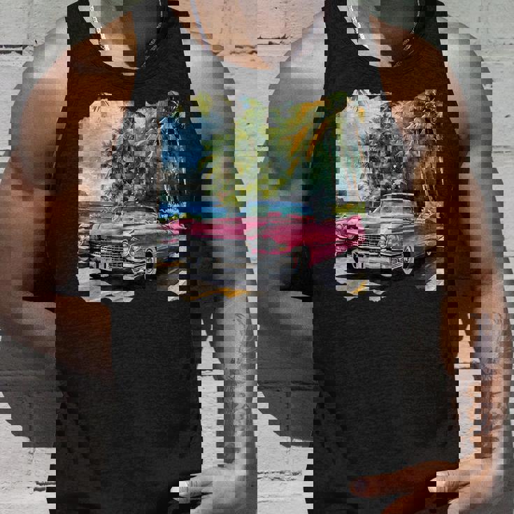 ピンク キャデラック ルックイン ビンテージビークル タンクトップ 彼への贈り物