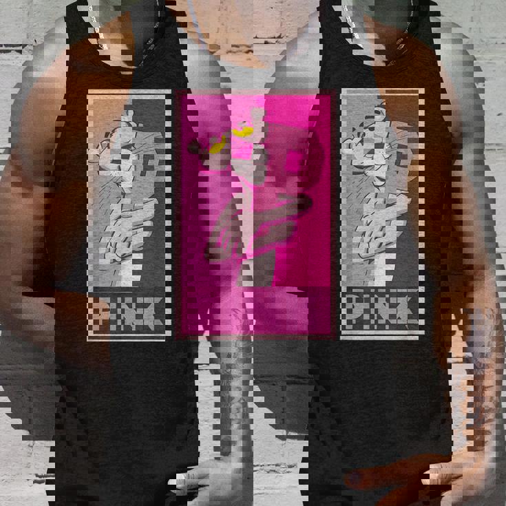 ピンクパンサー 「P」の文字を抱く タンクトップ 彼への贈り物