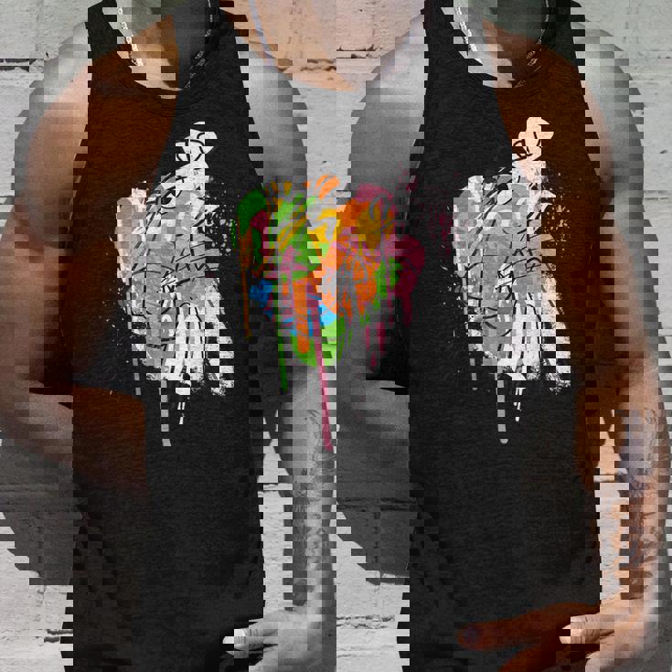 ピンクパンサー グラフィティ ブラック ラインアート タンクトップ 彼への贈り物