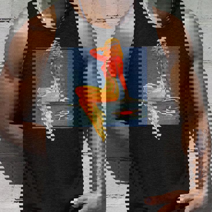 ピンナップガールww2軍空軍ポスターヴィンテージ タンクトップ 彼への贈り物