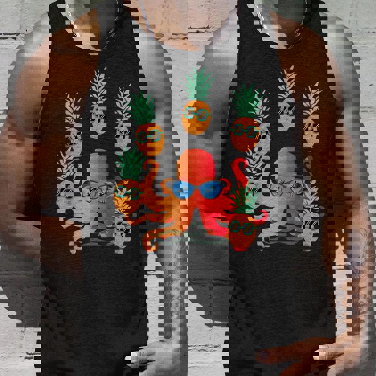 ファニー クール オレンジ タコ ジャグリング パイナップル タンクトップ 彼への贈り物