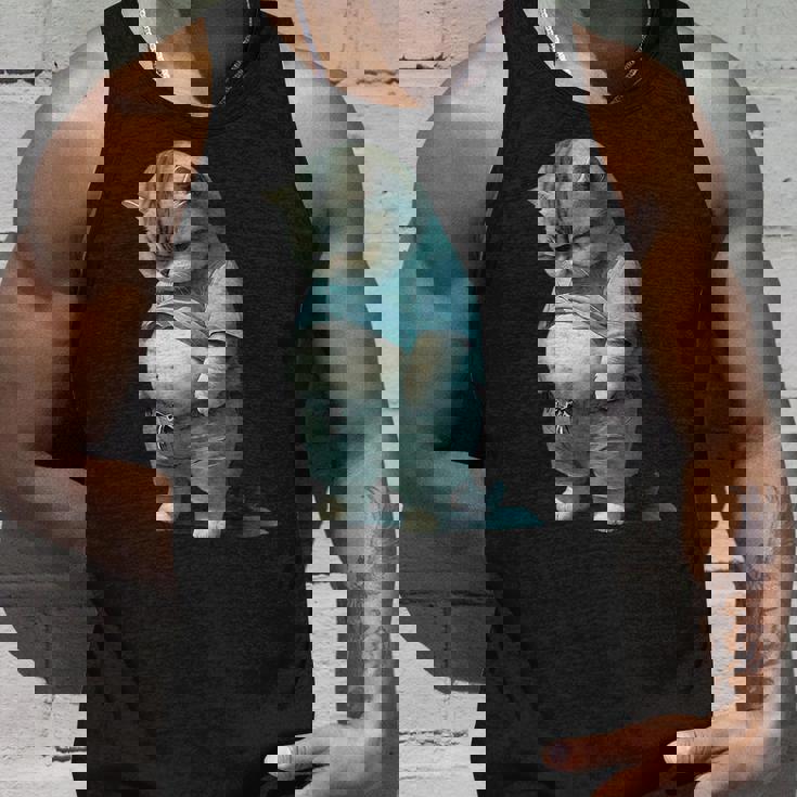 ファニー ファット キャット 子猫 アート デザイン 猫 飼い主 ペット愛好家 ギフト タンクトップ 彼への贈り物