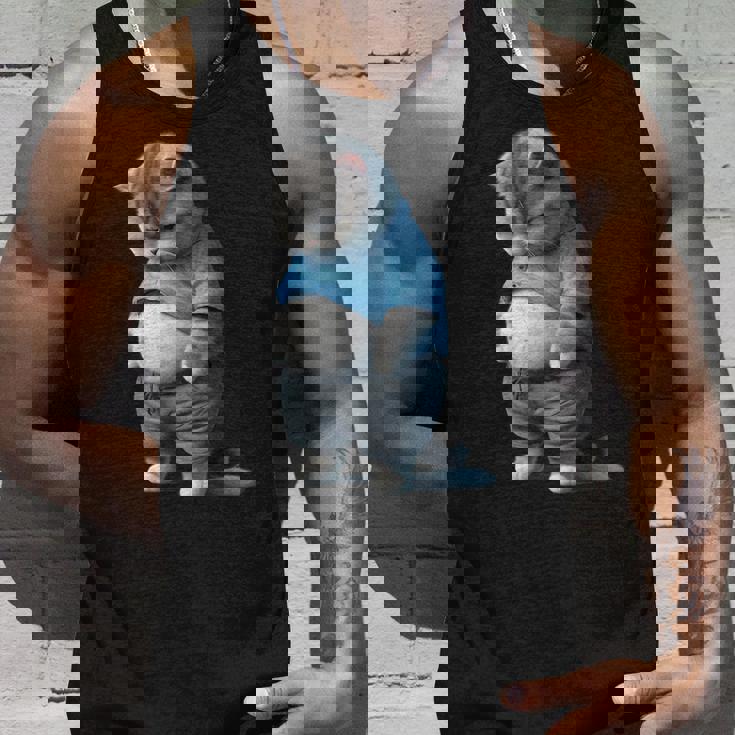 ファニー ファット 悲しい猫 アートデザイン 太った子猫 猫好き タンクトップ 彼への贈り物