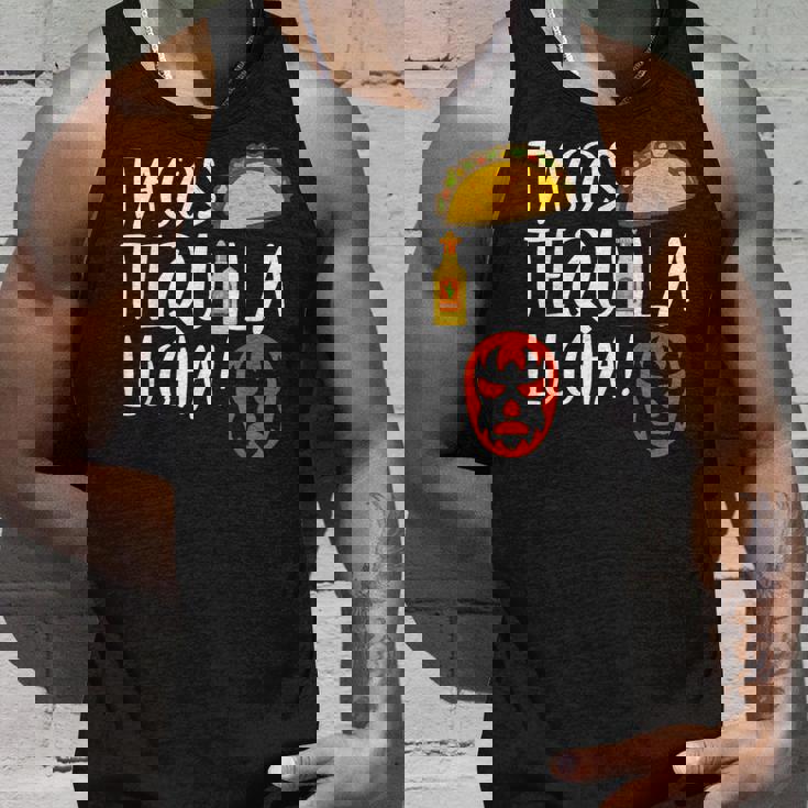 ファニー ルチャリブレ タコス テキーラ ルチャドールとファンへのギフト タンクトップ 彼への贈り物