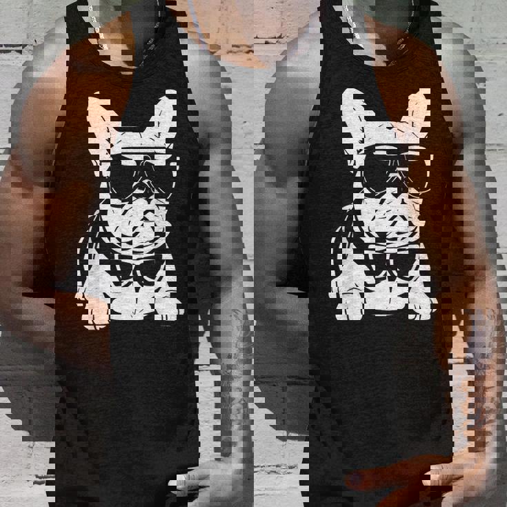 ファニーフレンチブルドッグ サングラス付き フレンチブルドッグ タンクトップ 彼への贈り物